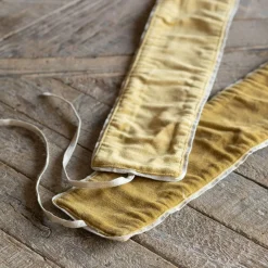 Graham & Green Set of Two Mustard Velvet Curtain Tie Backs