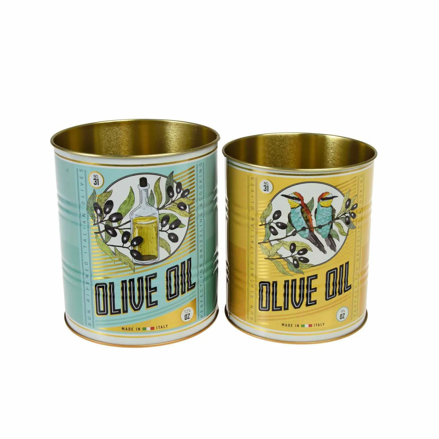 Graham & Green Set of Two Olive Oil Tins