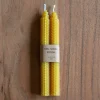Graham & Green Set of Two Yellow Beeswax Candles