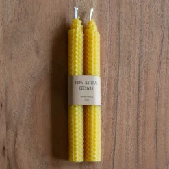 Graham & Green Set of Two Yellow Beeswax Candles