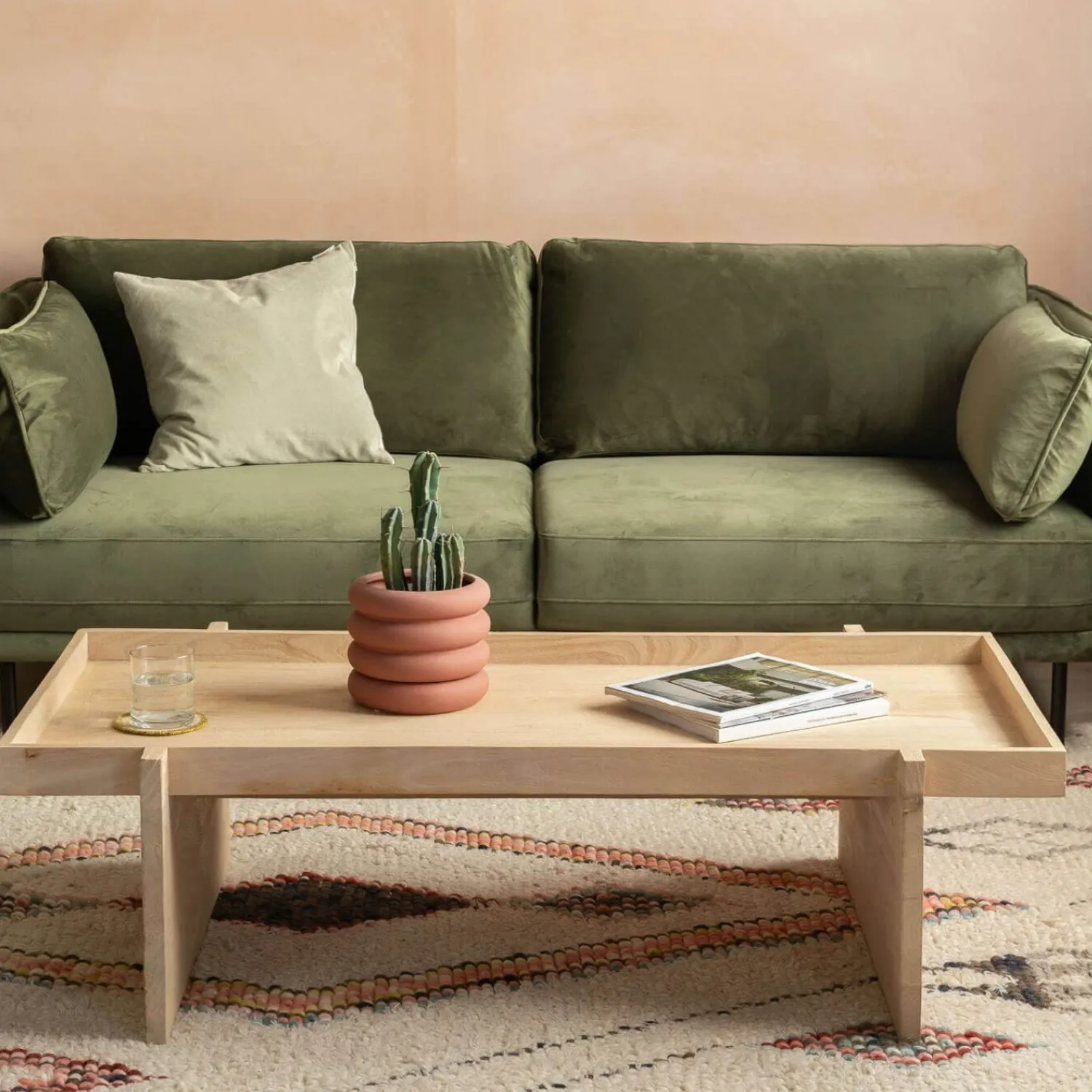 Graham & Green Seth Rectangular Tray Top Coffee Table