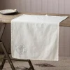 Graham & Green Shell Embroidered Cotton Tea Towel