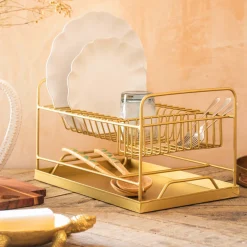 Graham & Green Short Gold Dish Rack