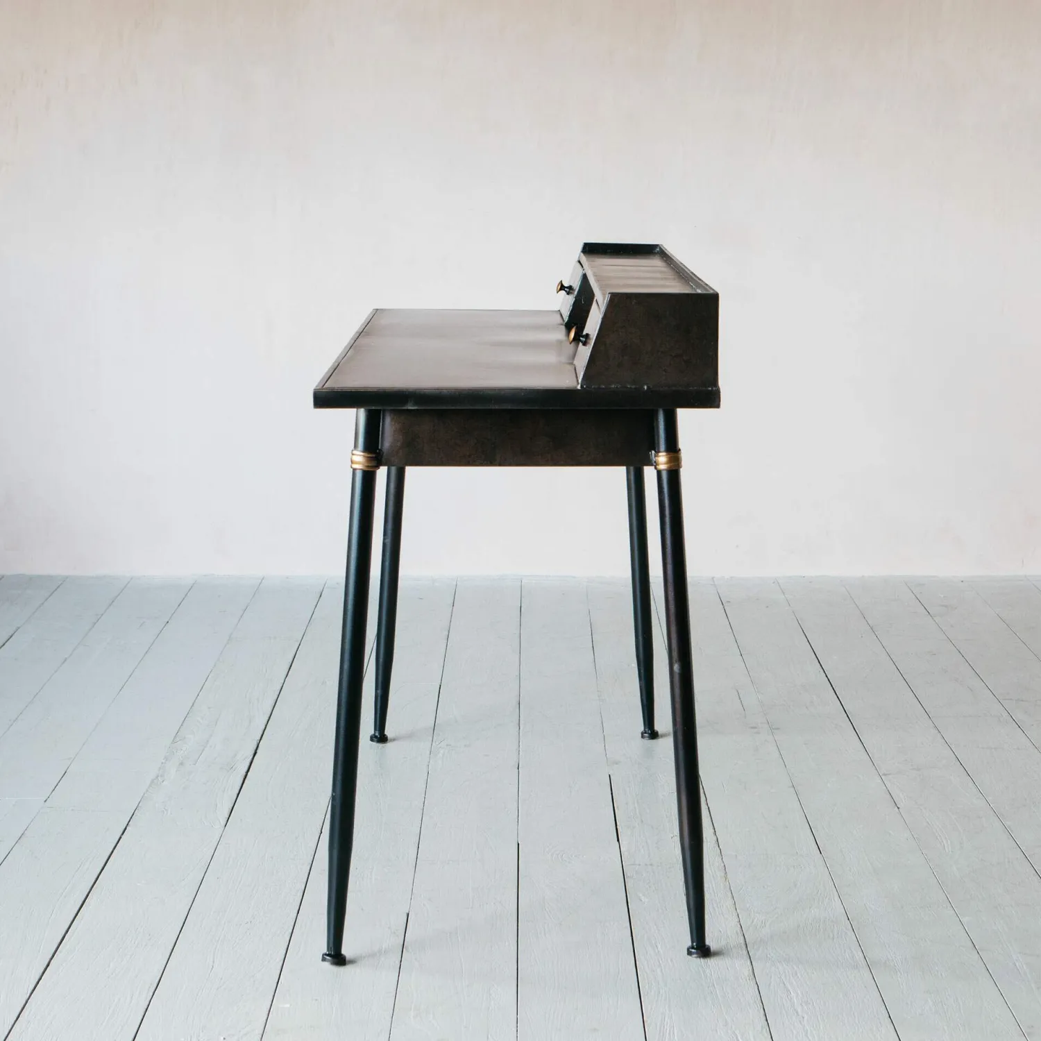 Graham & Green Sid Black Metal Desk