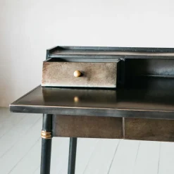 Graham & Green Sid Black Metal Desk