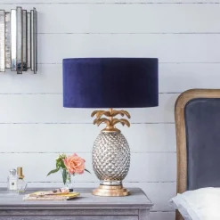 Graham & Green Silver and Gold Pineapple Lamp