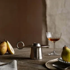 Graham & Green Silver Rest Candle Holder