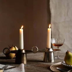 Graham & Green Silver Rest Candle Holder