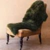 Graham & Green Single Moss Green Sheepskin