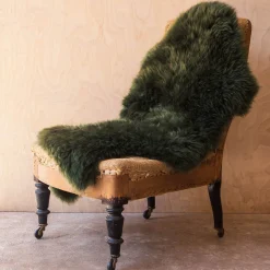 Graham & Green Single Moss Green Sheepskin