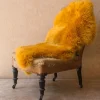 Graham & Green Single Mustard Sheepskin