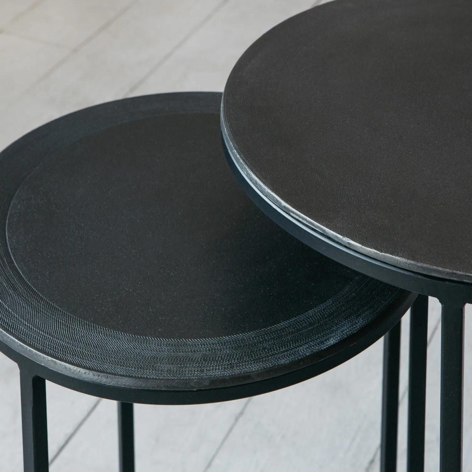 Graham & Green Skylar Set of Two Round Side Tables