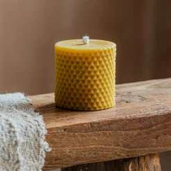 Graham & Green Small Beeswax Pillar Candle