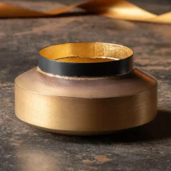 Graham & Green Small Brass and Gold Urn Tea Light Holder