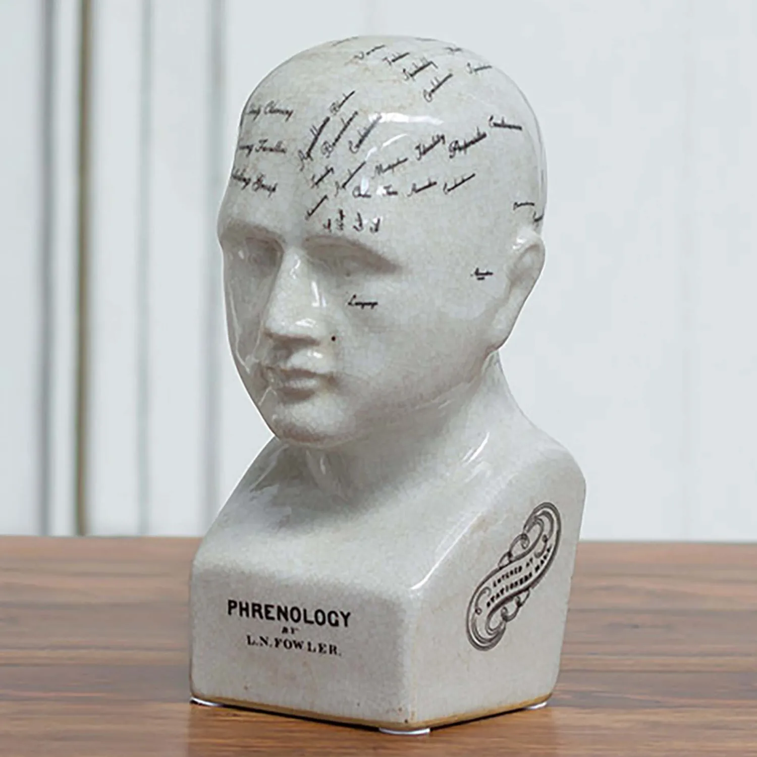 Graham & Green Small Ceramic Phrenology Head