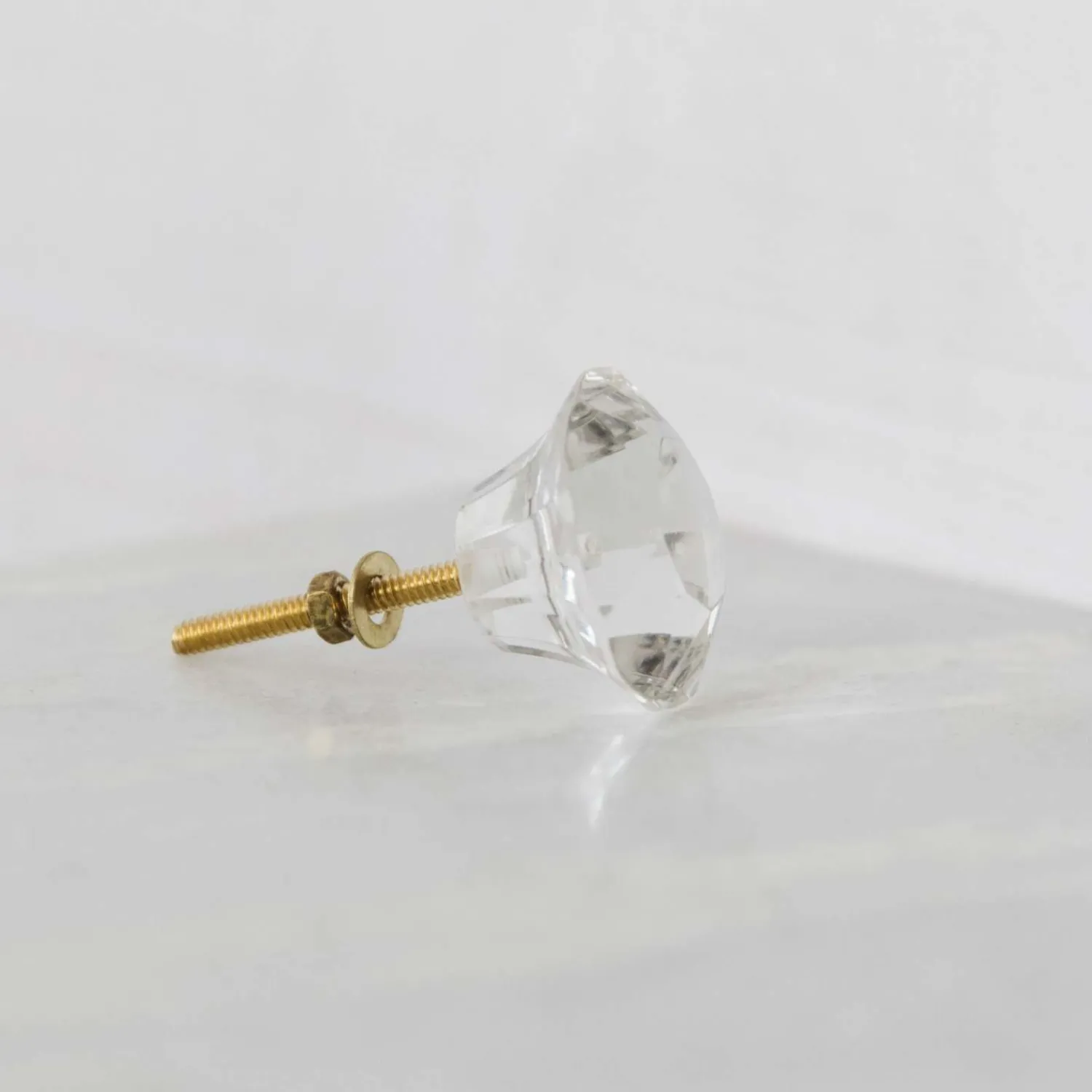 Graham & Green Small Clear Glass Knob