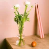 Graham & Green Small Curved Clear Glass Vase