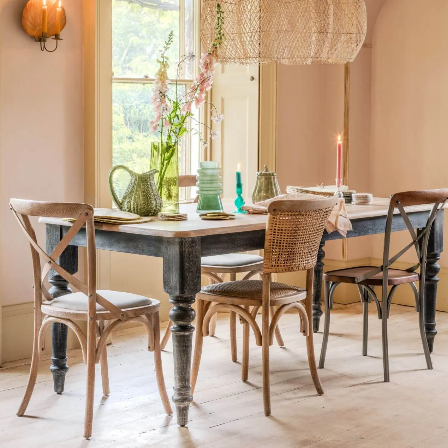 Graham & Green Small Lincoln 6 Seater Dining Table