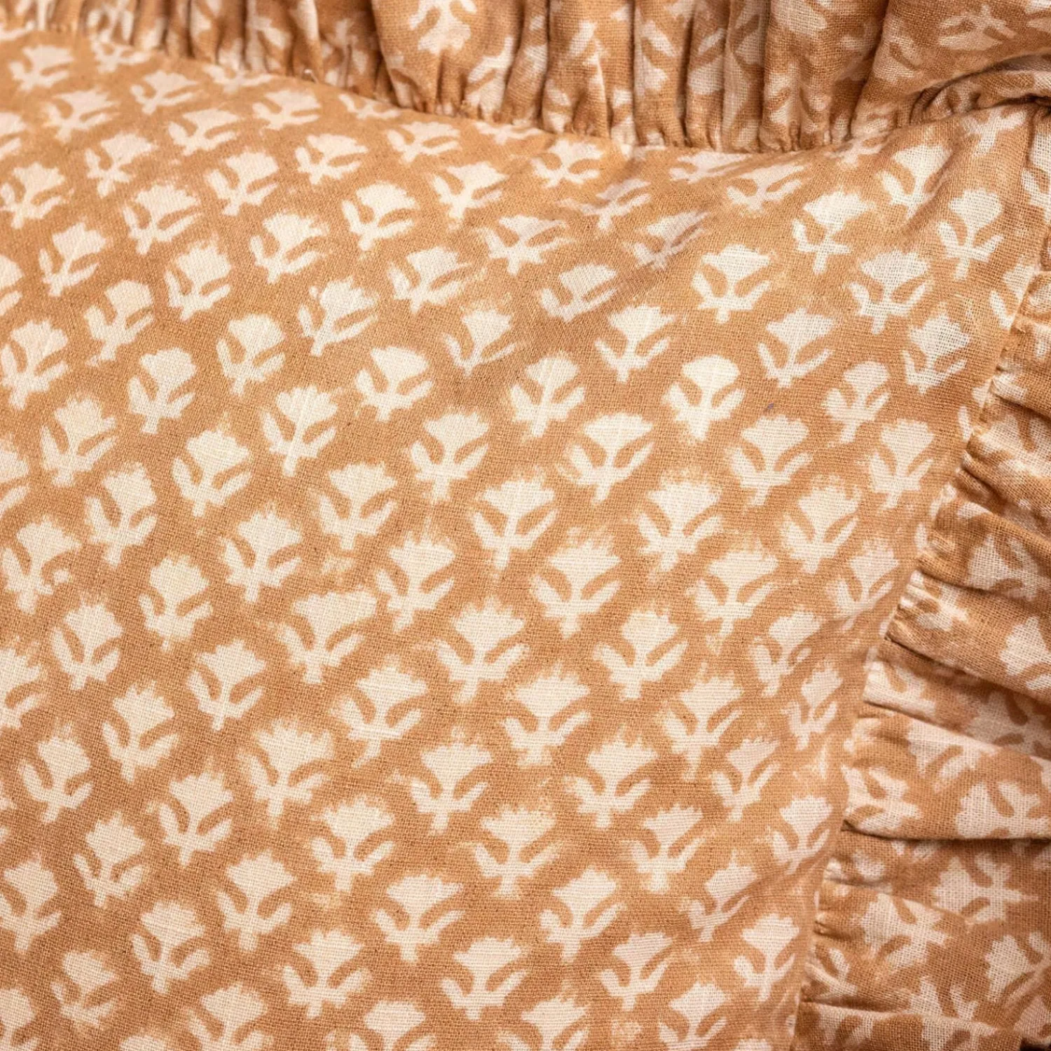 Graham & Green Small Rectangular Floral Block Printed Cushions