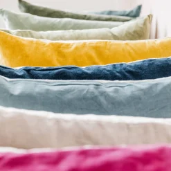 Graham & Green Small Velvet and Linen Backed Cushions