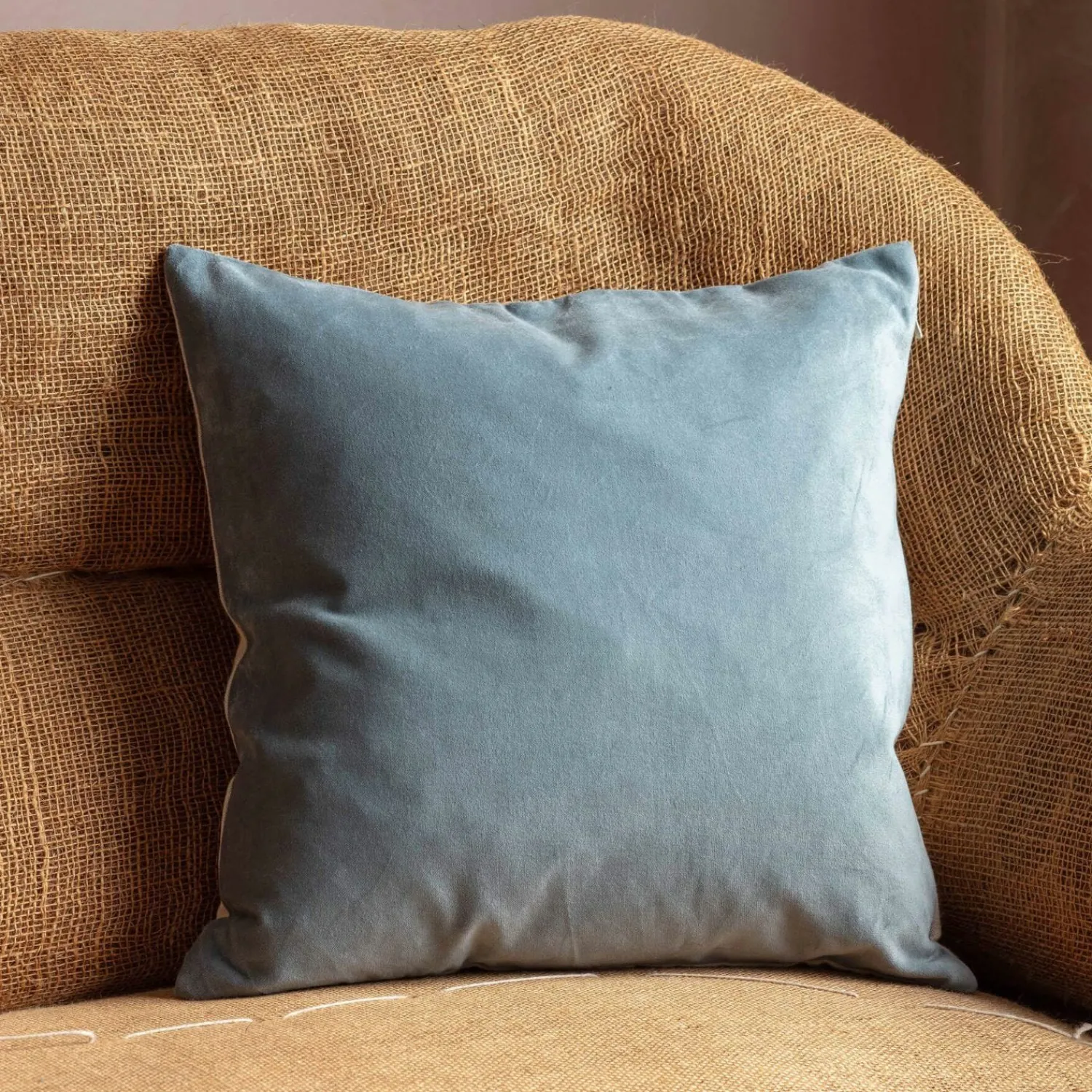 Graham & Green Small Velvet and Linen Backed Cushions