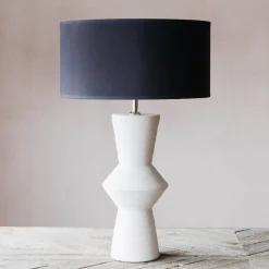 Graham & Green Small White Cyrus Ceramic Lamp