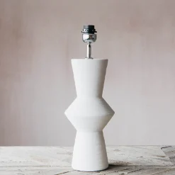 Graham & Green Small White Cyrus Ceramic Lamp