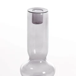 Graham & Green Smoke Grey Bubble Candle Holder