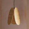Graham & Green Snowdrop Wicker Pendant Light