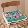 Graham & Green Songbird Jade Green Velvet Seat Pad