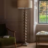 Graham & Green Spencer Floor Lamp with Linen Shade