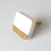 Graham & Green Square Marble and Brass Knob