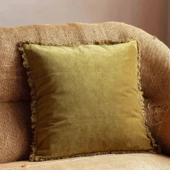 Graham & Green Square Stonewashed Velvet Cushions