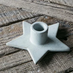 Graham & Green Star Ceramic Candle Holder