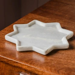 Graham & Green Star Marble Decorative Trinket Plate