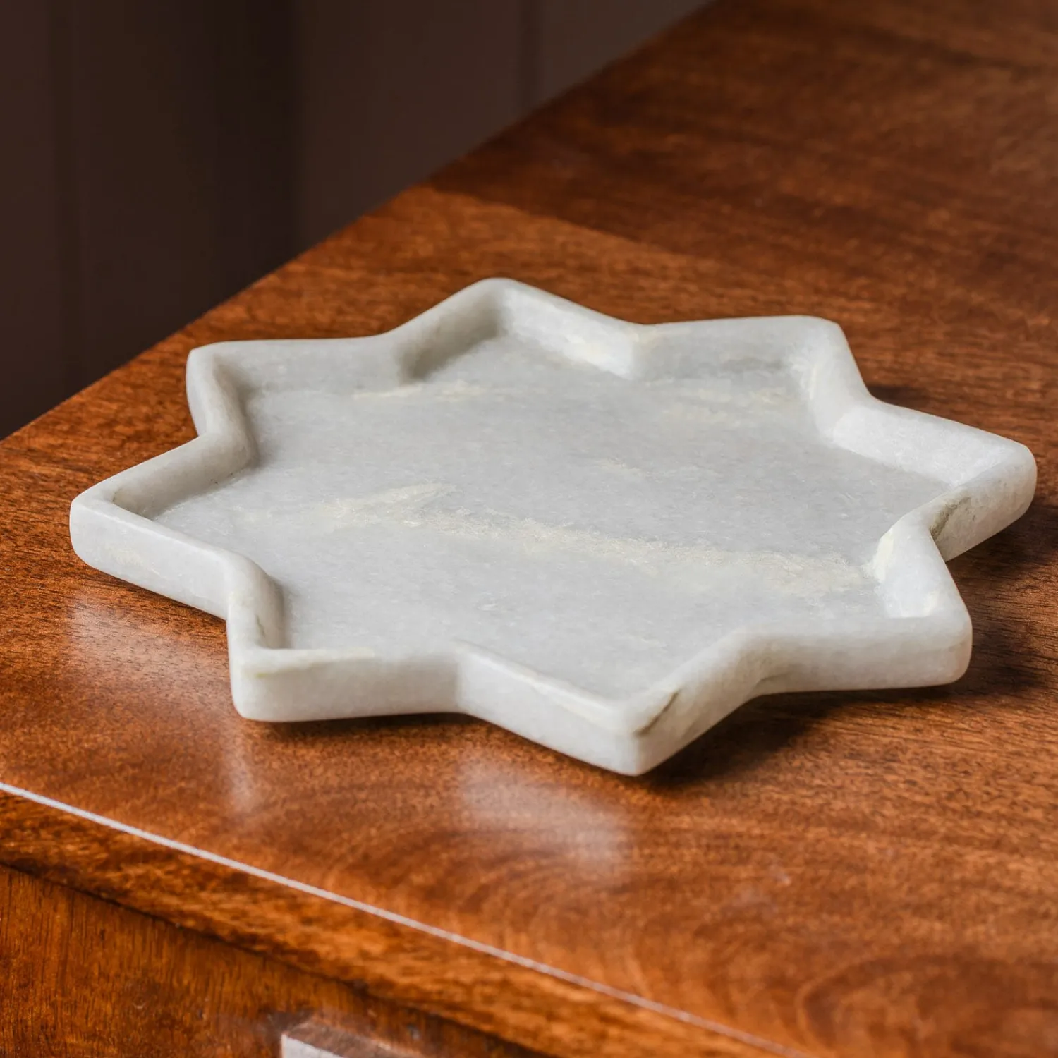 Graham & Green Star Marble Decorative Trinket Plate