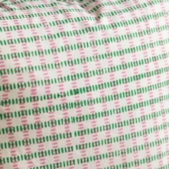 Graham & Green Sundae Green & Pink Frill Rectangular Cushion