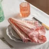 Graham & Green Sundae Pink and Orange Frill Napkin