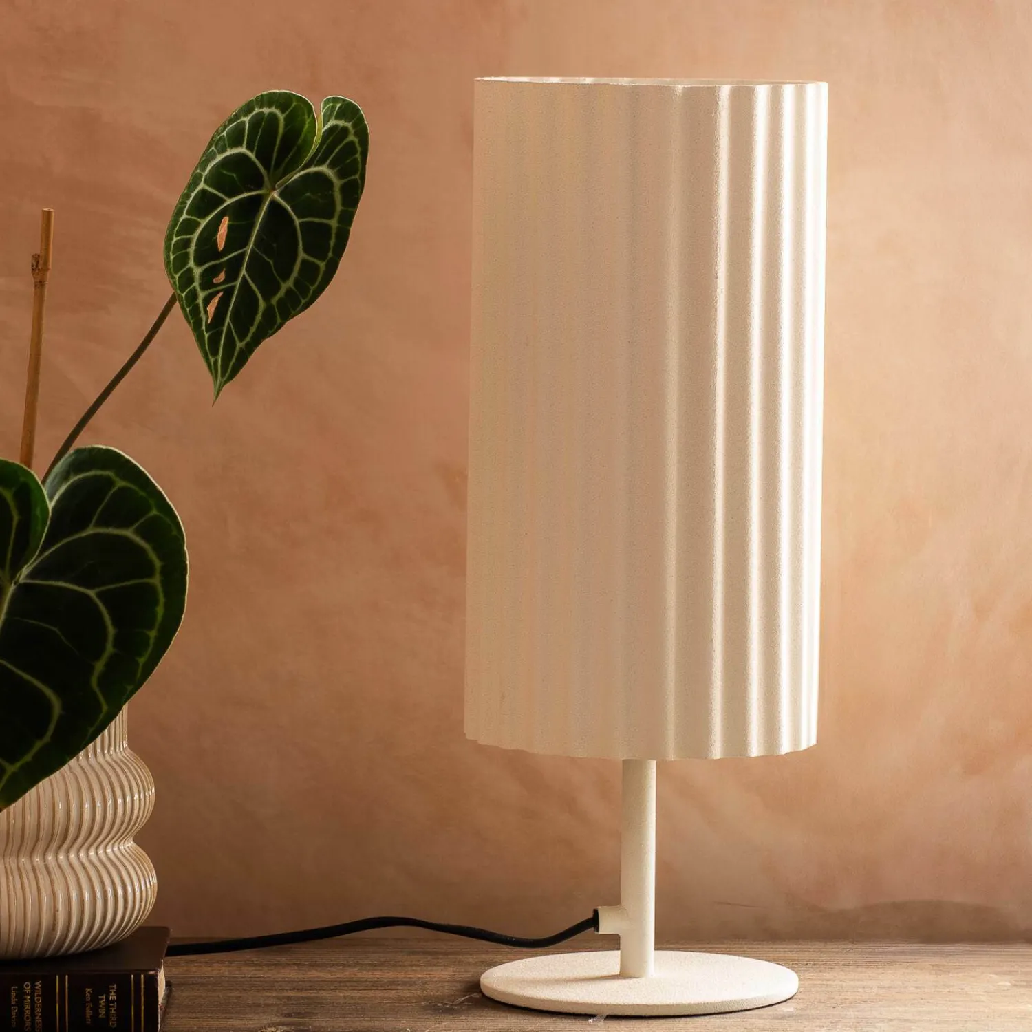 Graham & Green Tall Ardales Fluted Table Lamp