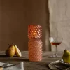Graham & Green Tall Pink Stacked Bubble Tealight Holder