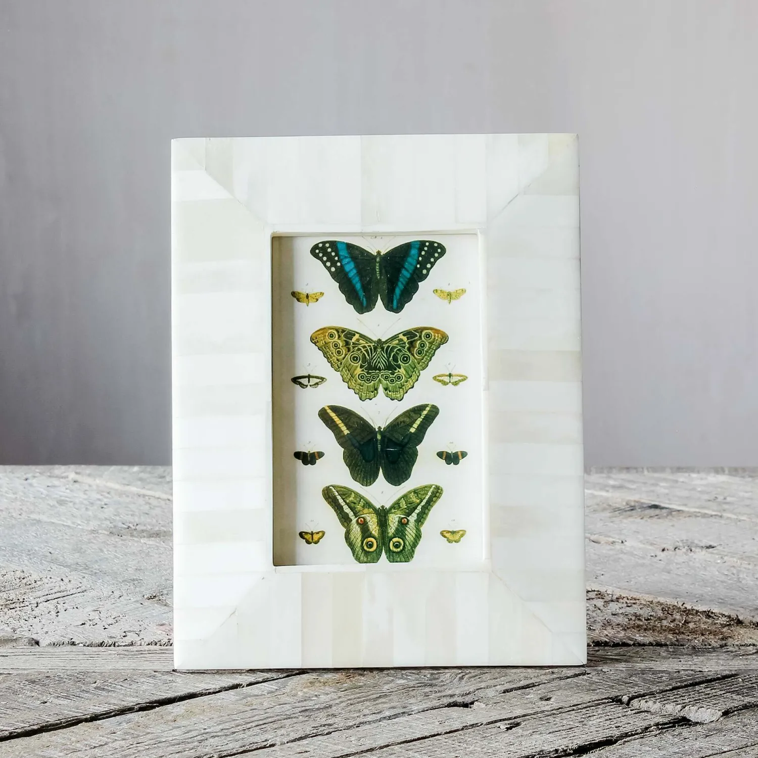 Graham & Green Tapered White Bone Frame