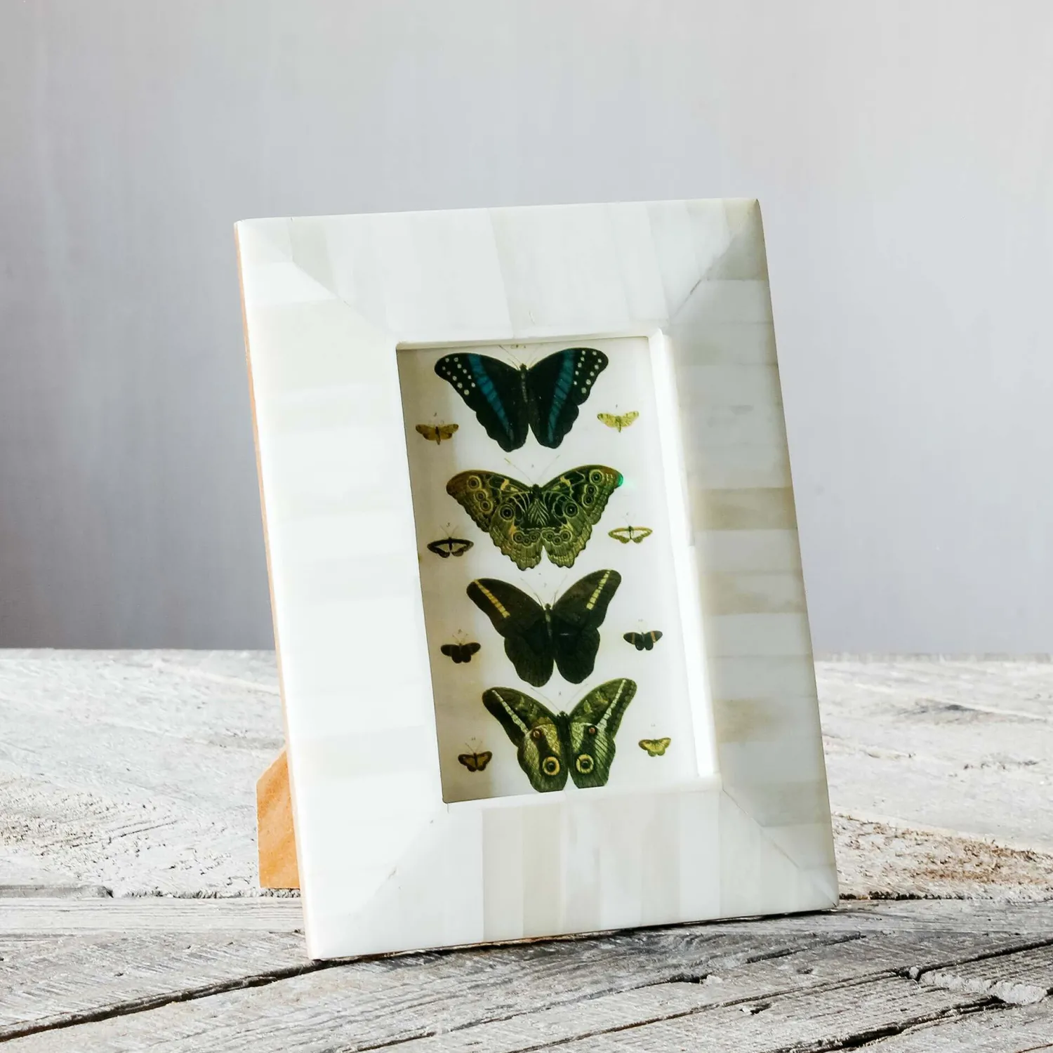 Graham & Green Tapered White Bone Frame