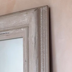 Graham & Green Taupe Window Pane Wall Mirror