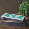 Graham & Green Three Butterflies Bone Box