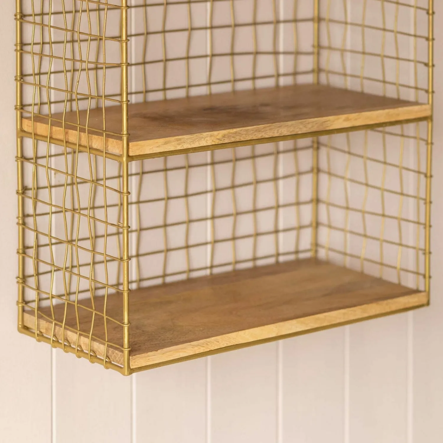 Graham & Green Three Shelf Iron Wall Rack