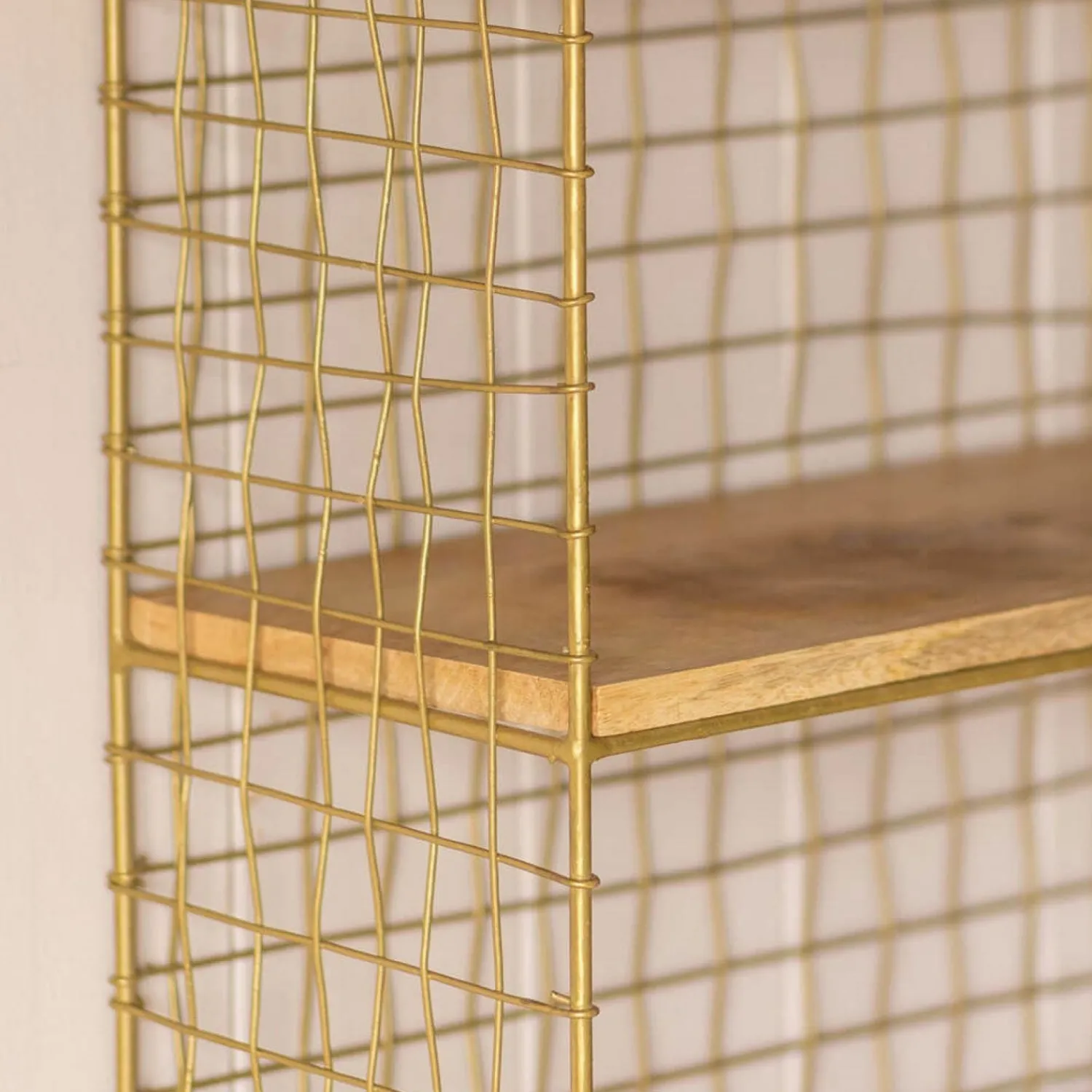 Graham & Green Three Shelf Iron Wall Rack