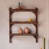 Graham & Green Three Shelf Wooden Kitchen Rack