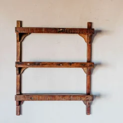 Graham & Green Three Shelf Wooden Kitchen Rack
