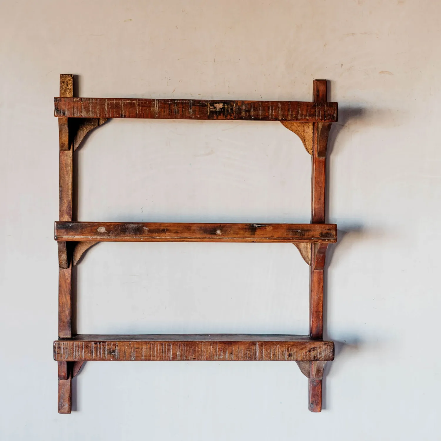 Graham & Green Three Shelf Wooden Kitchen Rack