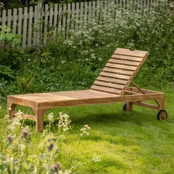 Graham & Green Tiana Teak Sun Lounger